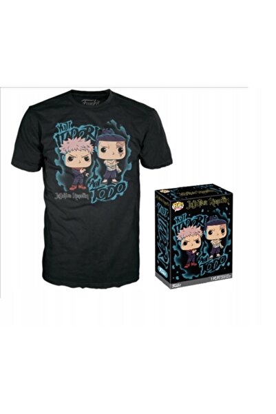 NO BRAND Funko Pop! Tricou S Jujutsu Kaisen Yuti Itadori & Aoi Todo Negru