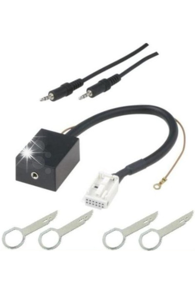 NO BRAND Adaptor conector Aux-In + Chei de demontare pentru Vw Delta 6 Mfd2 R...