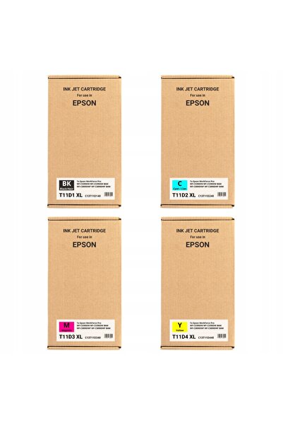 NO BRAND NOWY 4x Cerneală pentru Epson T11D1 T11D2 T11D3 T11D4 XL WorkForce P...