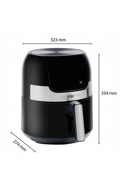 NO BRAND Airfryer 3.5L 80-200 °   Temporizator digital LCD C 1400W