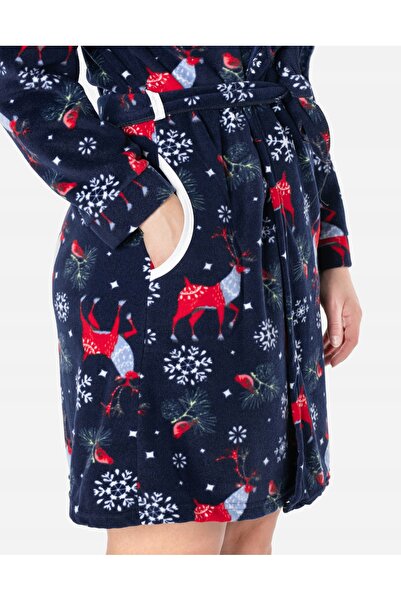 NO BRAND Halat călduros din fleece polar pentru femei, Polar 1976 R L