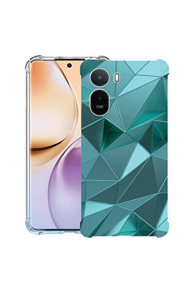 bestcase ®   Husă Antișoc pentru Xiaomi Redmi A7 Pro, Mozaic Verde, 3145728 A...