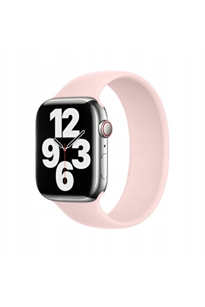 NO BRAND Original Apple Solo Loop Roz Cretă 45mm mărimea 8