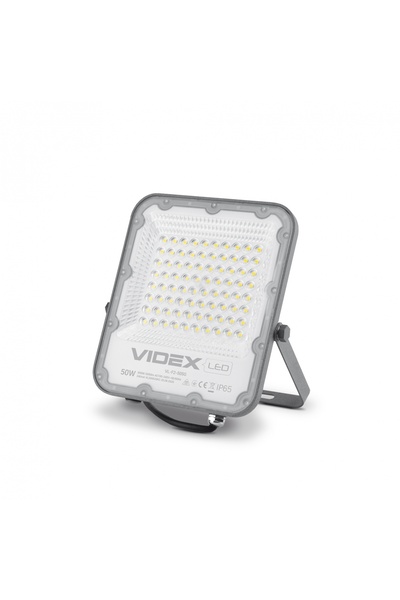 NO BRAND Videx Proiector LED 50 W 6500 Lm 5000 K Gri IP65