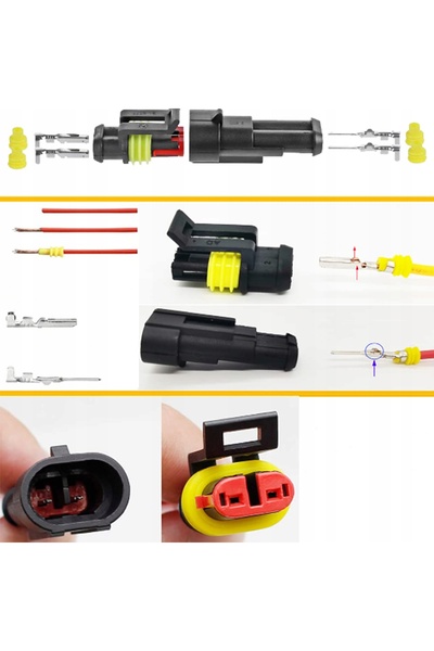 NO BRAND Kit conectori electrici etanși tip cub, 352 bucăți, impermeabili