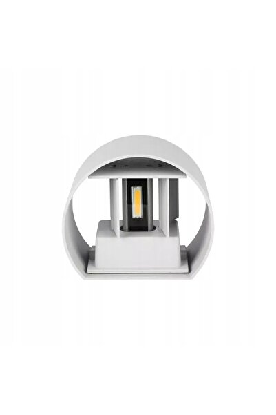 NO BRAND Aplică LED de exterior 6W 3000K reglabilă sus-jos albă rotundă V-Tac