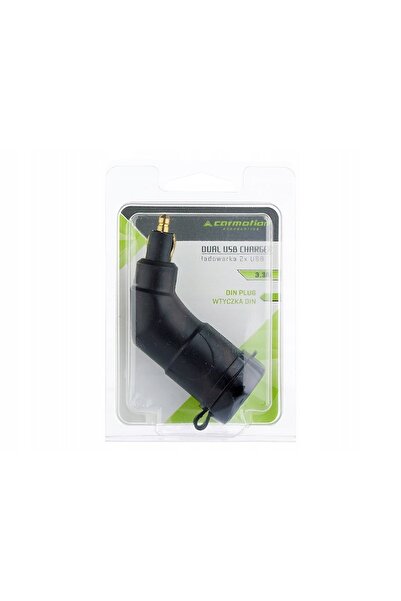 NO BRAND 2 x încărcător auto cu priză DIN și USB 3.3A