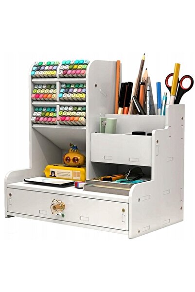 NO BRAND Organizator de birou cu sertar și raft, cutie de depozitare, cadou p...