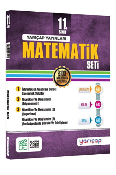 Çap Yayınları YarıÇap 11. Sınıf Matematik Konu Anlatım Fasikülleri (Maarif Mo...