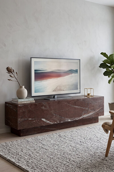 Skandi homeworks Victoria 120 cm Dekoratif TV Sehpası Modern Salon Konsolu