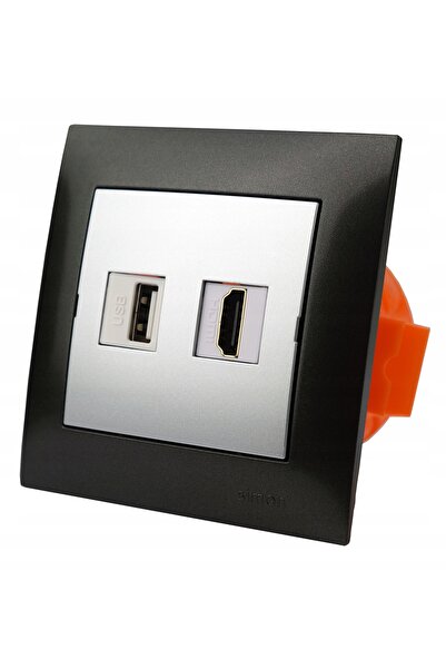Kontakt-Simon Priză de perete încastrată Simon 1 USB 1 HDMI