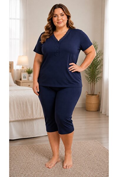 GOOD NİGHT Thin Capri Pajama Set