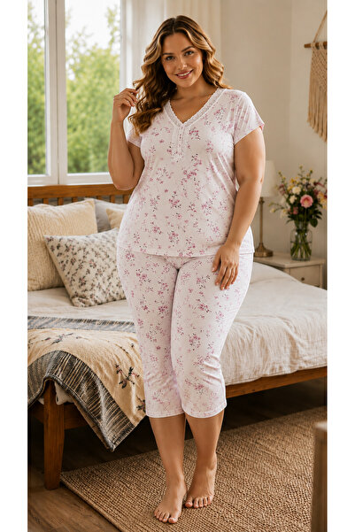GOOD NİGHT Thin Capri Pajama Set