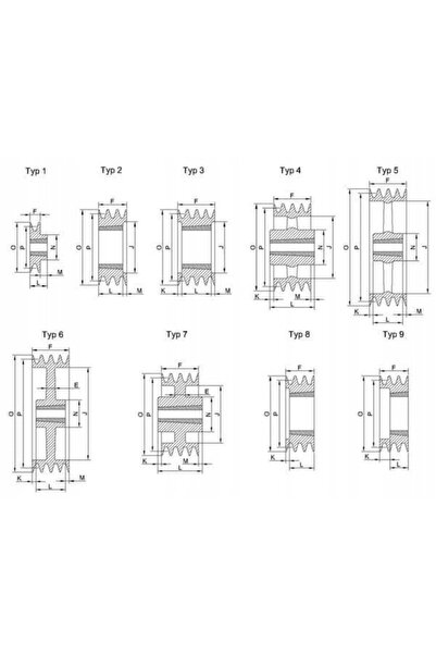 NO BRAND Rolă de 119mm pentru manșoane Taperlock 112B3Tl