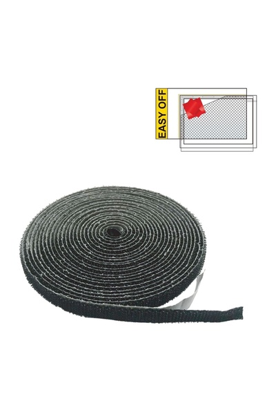 OEM Bandă/autocolant cu scai, model scai, 4m x 2.5cm – fixare, izolare și amb...