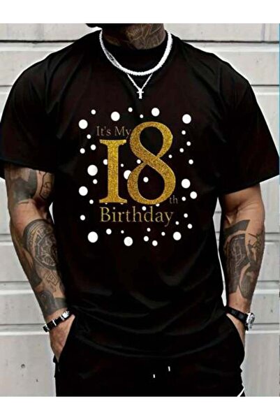 799 100% Cotton Its My 18th Shirt Happy Birthday Funny Gift TShirt Round Neck...