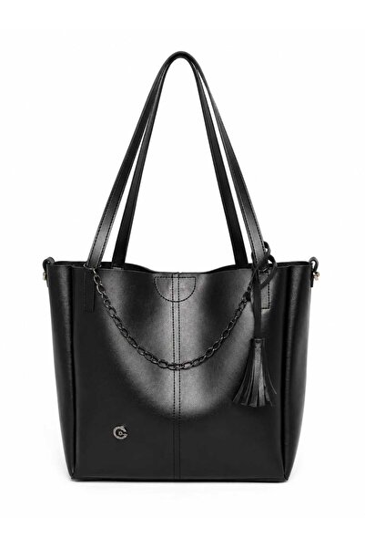 ByKübra Black Large Size Women's Shoulder Bag
