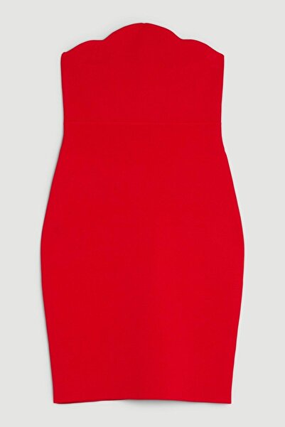 NO BRAND Rochie mini bandaj roșie clasică Karen Millen m