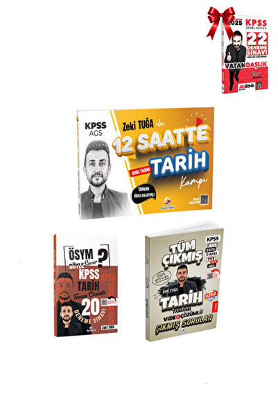 Dizgi Kitap 2026 KPSS Zeki Tuğa 12 Saatte Tarih Tekrar Kampı + ÖSYM Böyle Sor...