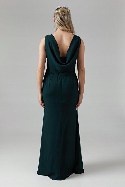 NO BRAND Coast 38 Rochie maxi de maternitate clasică, fără mâneci, verde sticlă