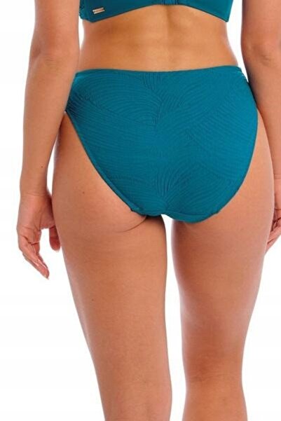 NO BRAND Slip de bikini albastru cu textură, model fantasie, mărimea M.