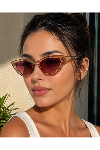 Bymiel نظارات شمسية نسائية على شكل عين القطة UV400