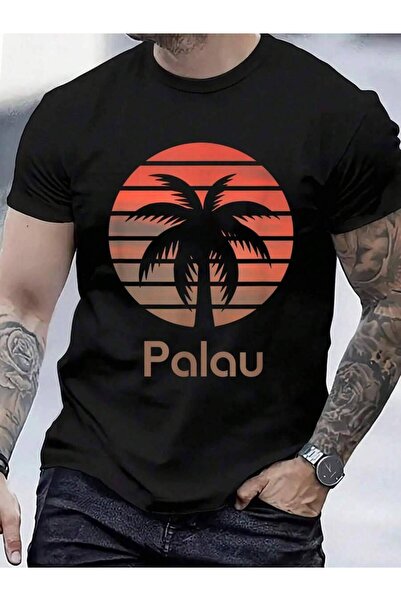 9TAY تي شيرت 100% قطن من Pacific Travel Palau للرجال والنساء، قمصان صيفية عتي...