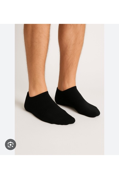 Pro's Pro Pro Black Men's Bamboo Heel (Booties) Socks - Pack of 2