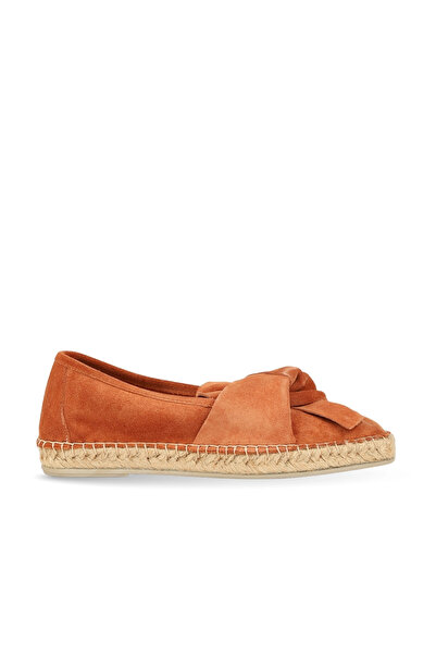 BUENO Orange Suede Women's Flat Shoes