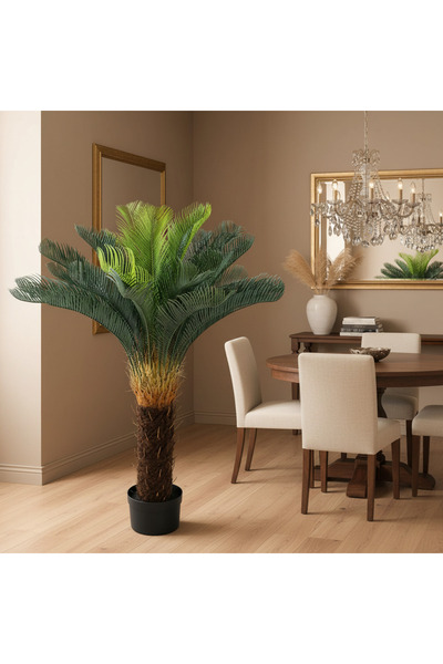 Alessandro DESIGN Decoratiune Palmier, Plastic, 36 frunze, 115 cm, Verde