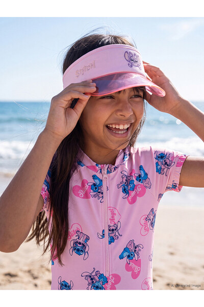 LC Waikiki Two Mt Shop Quality Lilo and Stitch Printed Girls' Visor Hat