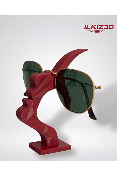 İlkiz3d Modern Abstract Face Design Eyewear Stand
