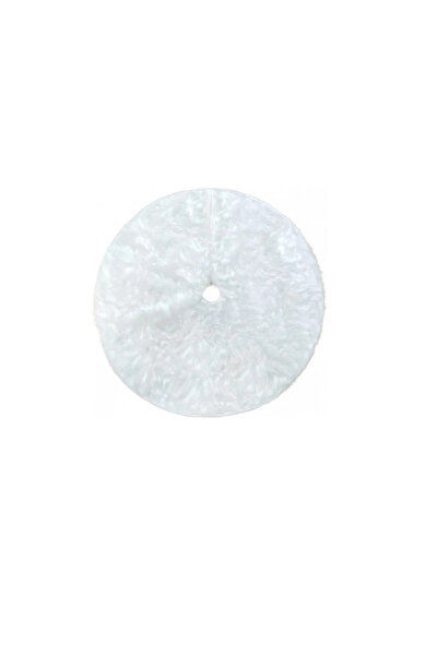 OEM Covoras pentru bradul de Craciun, diametru 120 cm, blana ecologica, alb