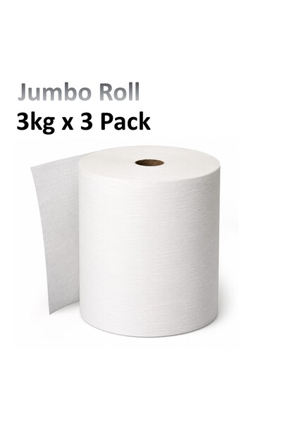 Finesse Jumbo Roll Tissue - 3kg x 3 Pack Premium Quality