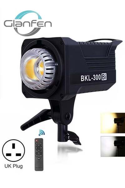 glanfen SL300Bi 120W Bi-Color LED Professional Video Light, 2700K-6500K Studi...