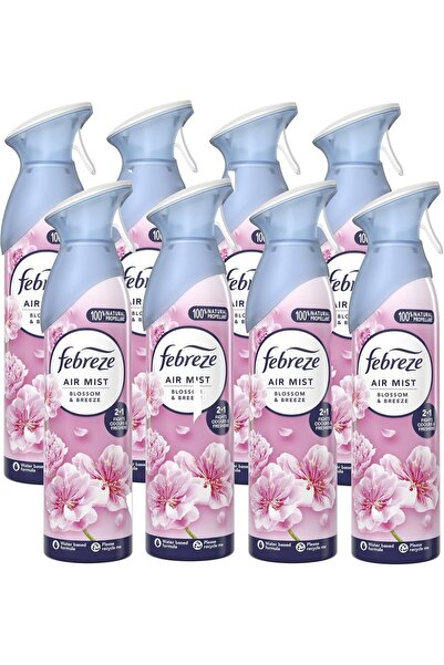 Febreze Air Freshener Room Spray & Bathroom Air Freshener, 185ML X 8 (1480ML)...