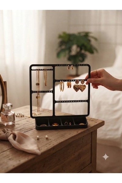 Onflow Countertop Jewelry Organizer & Earring, Necklace, Ring Organizer Stand