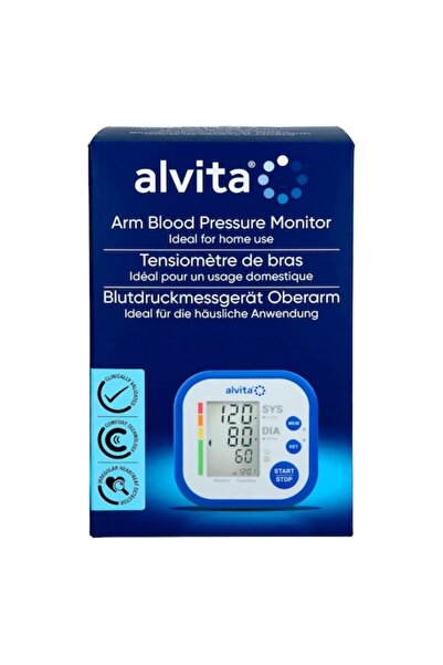 Alvita Tensiometru de braț TMB-1491-S, electronic, manșetă universală 22-42cm...