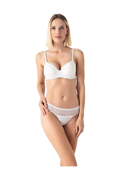 Modella Life 1600 Lace Padded Strapless Women's Lingerie Set