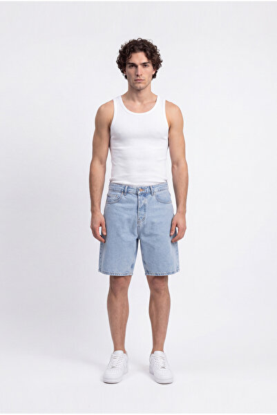 Machinist Men's Boyfriend Basic Jean Shorts Blue