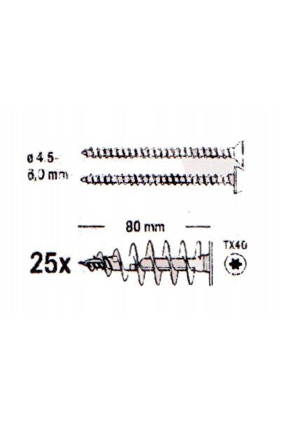 Fischer Știfturi pentru fixare în izolația termică 25 buc. FID II 80 PLUS