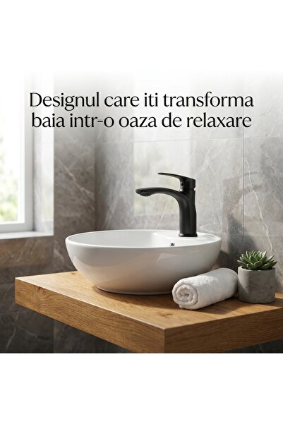 Elysar Baterie Lavoar pentru Baie, Elysar®, Monocomanda, Design Modern, Finis...