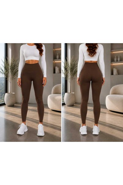 BEHLIVE Shiny High Waist Lifting and Hip Shaping Daily Sports Leggings