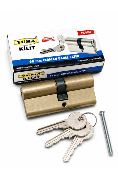 YUMA 68 mm Barel Kilit 3 Anahtarlı