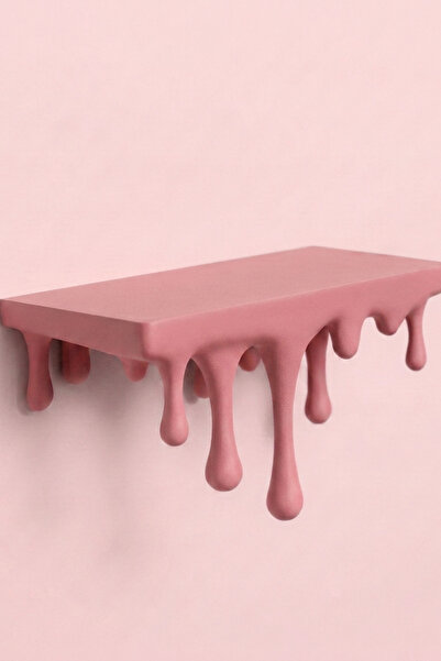 Feny Studio Decorative Dripping Venom Wall Shelf - Modern Melting Design Hidd...