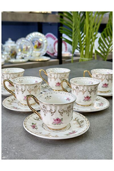 Doğudeko Bone China Lüx Porselen Fincan Takımı V1
