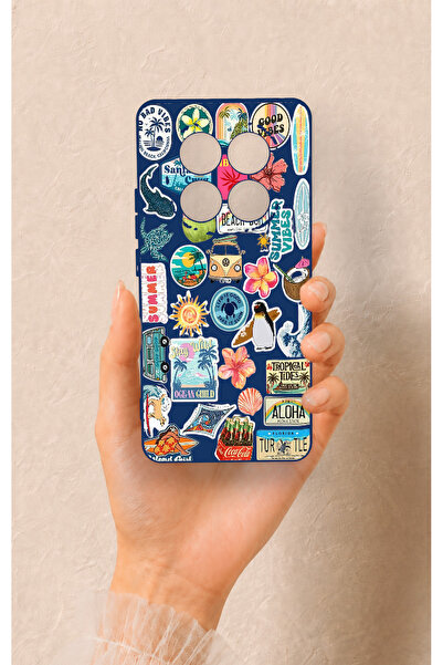 Vip Case Redmi Note 14 Pro 5G Uyumlu Summer Vibes Desenli Silikon Kılıf