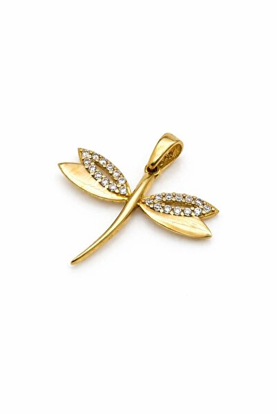 byBurak GOLD Taşlı Yusufçuk Kolye Ucu - KLY0788