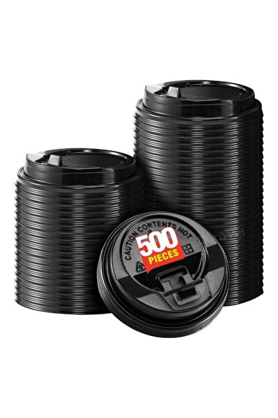 Duravel 500Pcs Coffee Cup Lids - Disposable Coffee Lids Paper Cups for 8 oz S...