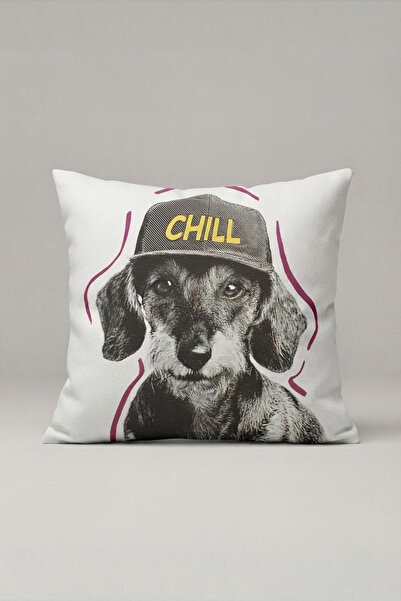 Generic Brand Chill Dog with Hat Patterned Cushion Cover 170 – Chill Hound De...